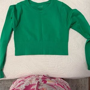 Aerie Green Long Sleeve Top